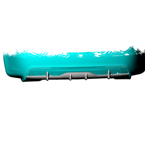 JC Sportline Carbon Fiber Rear Diffuser for Tesla Model S Plaid 2021-2023